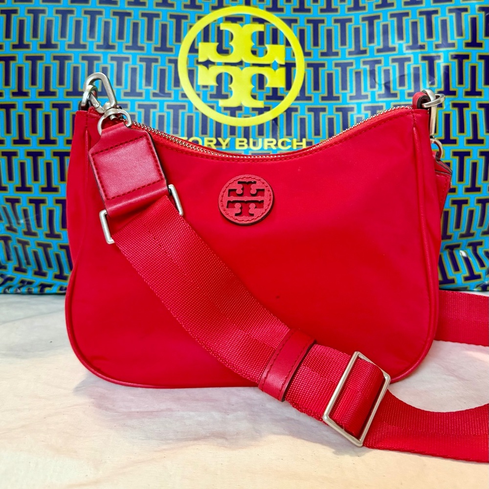 Tory Burch Nylon Web Hobo crossbody